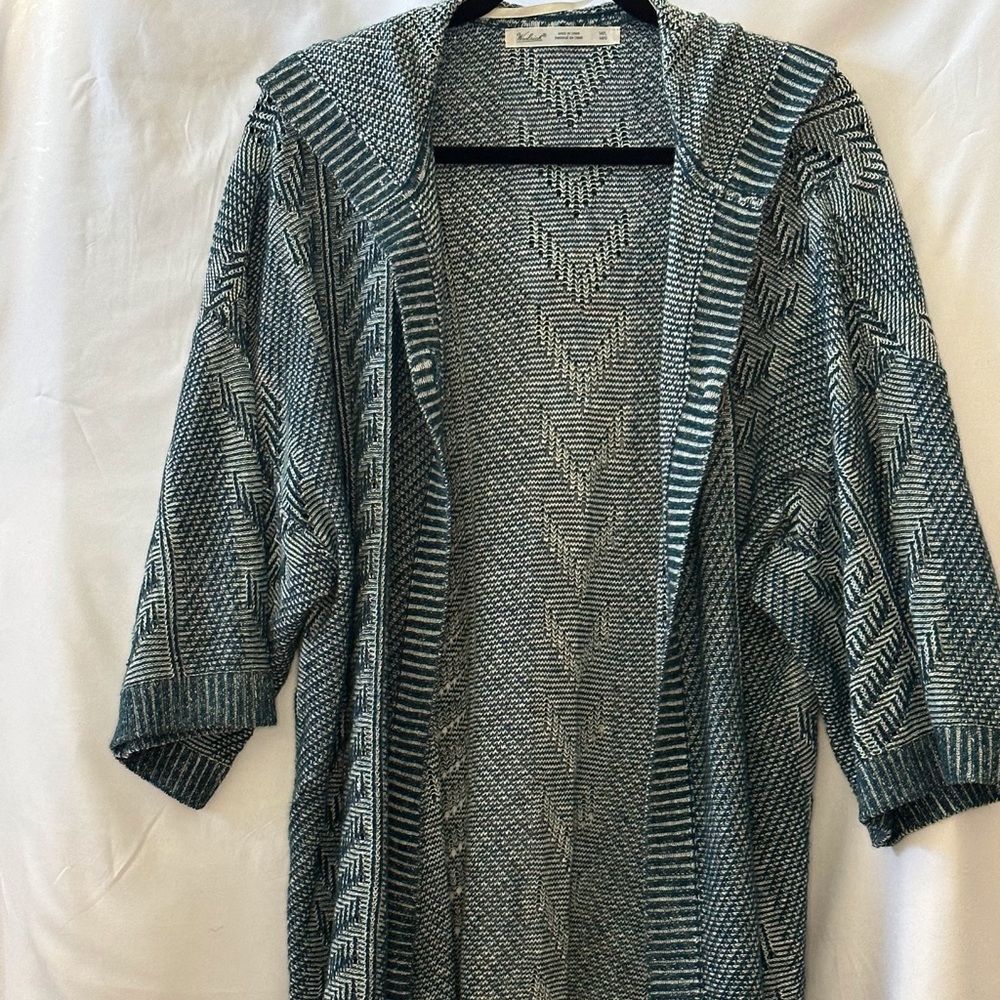 Woolrich Hooded 3/4 sleeve cardigan